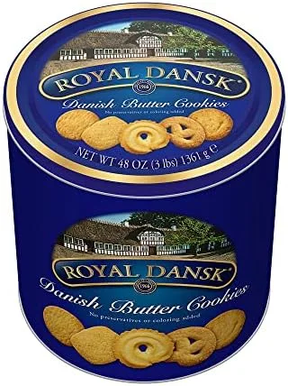 Vista 2 de Galletas de mantequilla danesas, lata de 3 libras