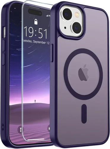 Vista 103 de SUPFINE Funda magnética para iPhone SE 2022 (3ª)/2020 (2ª), iPhone 8 (compatible con MagSafe) (protección contra caídas de grado militar), funda