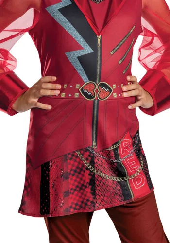 Vista 5 de Disfraz Clásico Rojo de Descendants 5 de Disney para Niñas Multicolor