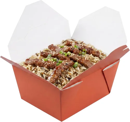 Vista 72 de Restaurantware Bio Tek - Cajas para llevar de 30 onzas, 200 loncheras para llevar, cierre de tabulación, resistentes al calor, desechables, de papel
