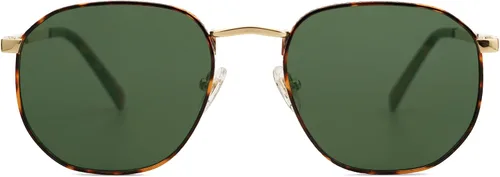 Vista 2 de SOJOS Gafas de sol cuadradas para hombres y mujeres, estilo clásico y retro