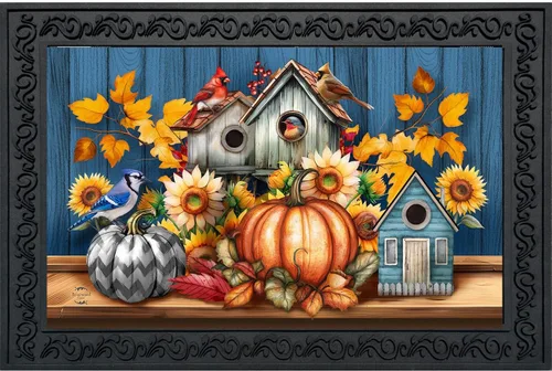 Vista 5 de Briarwood Lane Felpudo patriótico de otoño americano