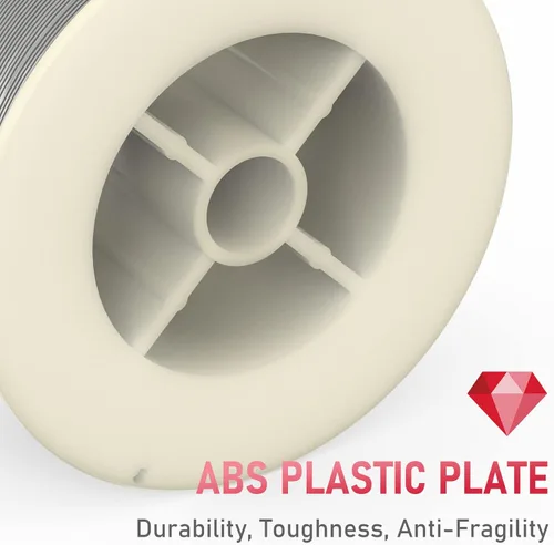 Vista 6 de YESWELDER - Alambre de soldadura de silicio y aluminio, ER4043, diámetro de 0,76 mm, carrete de 0,45 kg de plástico ABS fuerte, alambre MIG