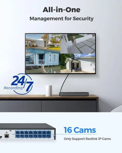 Vista 8 de REOLINK Sistema de cámaras de seguridad PTZ 4K, cámaras IP PoE para exteriores, 4X TrackMix PoE con zoom híbrido 6X, seguimiento automático, paquete