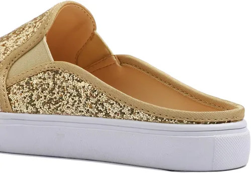 Vista 6 de FEVERSOLE Mocasines deportivos sin cordones para mujer, zapatos deportivos sin espalda a la moda