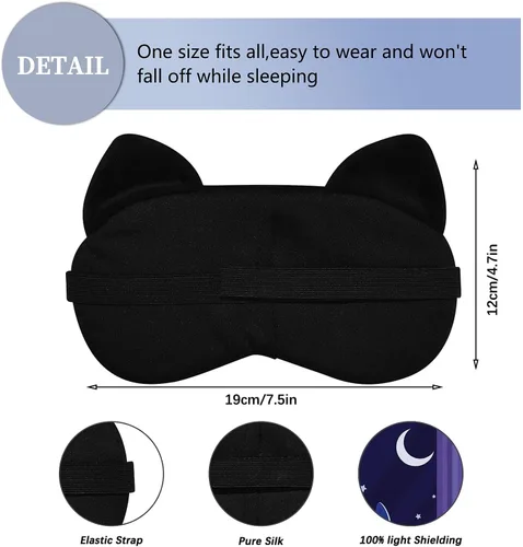 Vista 5 de Lindas máscaras para dormir con diseño de animales de dibujos animados, máscara de felpa para dormir y con los ojos vendados de viaje, divertida