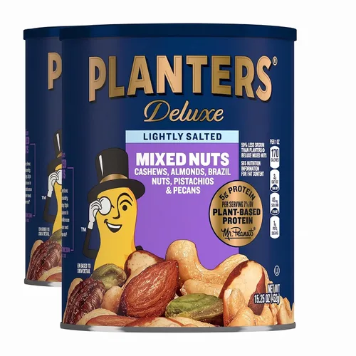 Vista 17 de PLANTERS Nueces mixtas de lujo ligeramente saladas, proteína a base