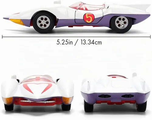 Vista 7 de Jada Mach 5 Speed Racer, juguetes blancos 35882-escala 1/32 modelo de auto fundido a presión