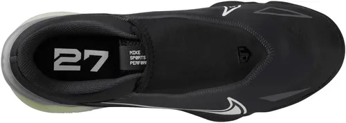 Vista 3 de Nike Force Zoom Trout 8 Pro - Botines de béisbol de metal, color negro, blanco, talla 9.5, mediano