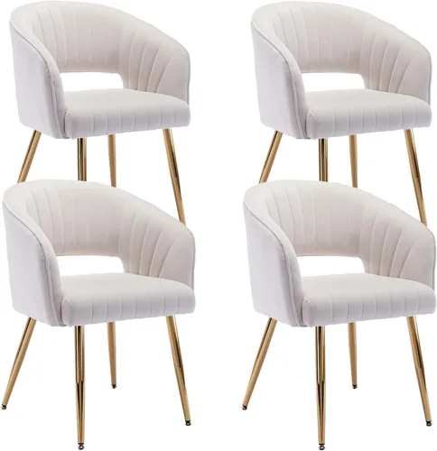 Vista 31 de KCC Silla de Escritorio Moderna de Terciopelo Sillón de Acento Tapizado Sillas Copetudas Sillas de Comedor, Sillas de Tocador Copetudas Silla