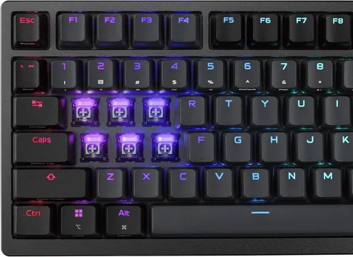 Vista 19 de ASUS ROG Azoth 96 HE Teclado inalámbrico para juegos con efecto Hall – 96% tamaño completo, trimodo, interruptor magnético intercambiable en Negro