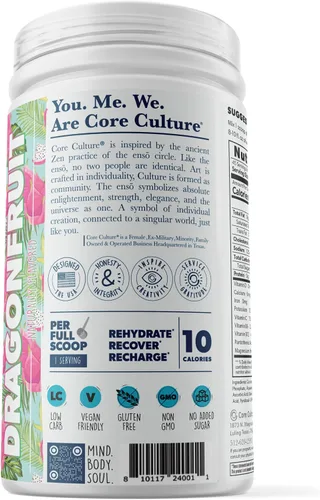 Vista 7 de Dragonfruit Electrolytes Powder - Mezcla refrescante de electrolitos de hidratación rápida para recuperar y recargar - Polvo de electrolitos