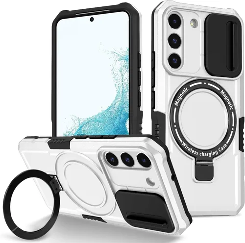 Vista 13 de Funda magnética para Samsung Galaxy Note 20 Ultra, soporte para teléfono, funda protectora mate a prueba de golpes, funda protectora para teléfono