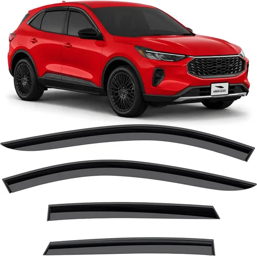 Vista 10 de Voron Glass Protectores de lluvia extra duraderos con cinta adhesiva para Toyota RAV4 2019-2025, deflectores de ventana, viseras de ventana