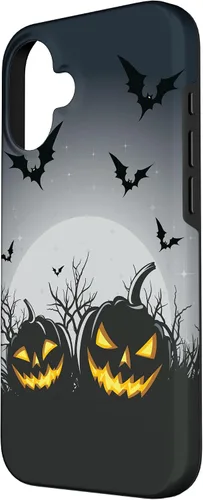 Vista 2 de Halloween Case Scary Pumpkin Face Phone Case Halloween Lover Case for iPhone 16