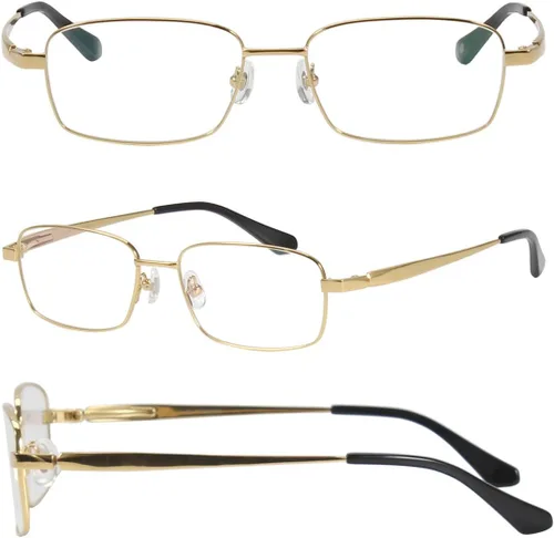 Vista 2 de Agstum Gafas ópticas de montura duradera de titanio con montura completa