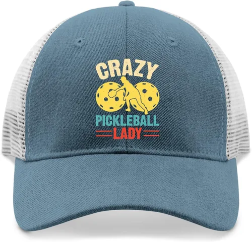 Vista 9 de devor Dad Hats Crazy Pickleball Lady Baseball Cap for Men Graphic Denim Dad Hat Adjustable