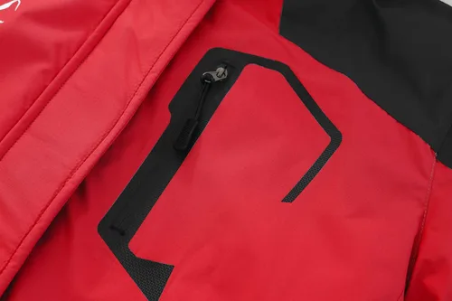 Vista 6 de Spmor Chaqueta de esquí impermeable con capucha para mujer, abrigo de snowboard cálido para invierno