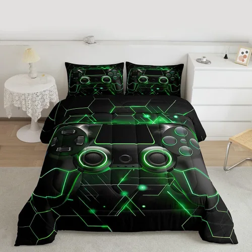 Vista 95 de Erosebridal Juego de edredón de hojas de cannabis, juego de ropa de cama de marihuana con estampado colorido de plantas, decoración bohemia de 2