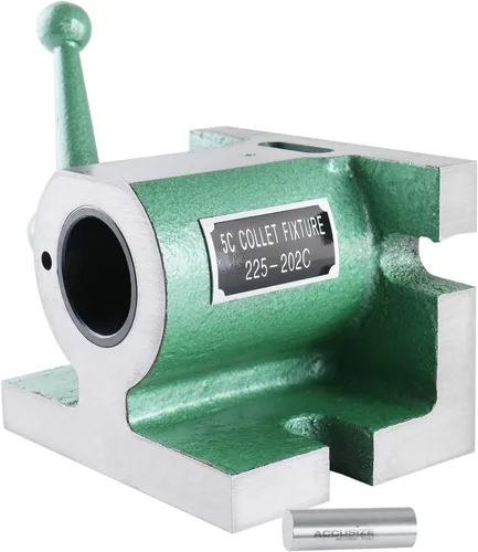 Vista 2 de Accusize Industrial Tools 5c Soporte de pinza horizontal/vertical, 0225-0202 5C Collet, Height: 3-3/4", Base: 5" x 3-5/8