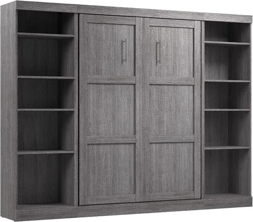 Vista 14 de Bestar Cama Murphy completa, gris corteza, pur, 59 W