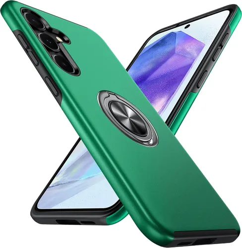 Vista 28 de Anqrp Funda para Samsung Galaxy A53 con soporte de anillo, color negro