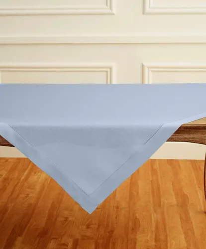 Vista 74 de Solino Home Mantel de lino blanco de 52 x 52 pulgadas, mantel cuadrado de lino 100% puro, con dobladillo clásico, lavable a máquina para verano