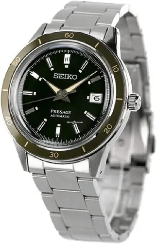 Vista 3 de SEIKO Presage Style 60'S Reloj automático de acero inoxidable Srpg07 Srpg07J1 Srpg07J para hombre, Negro -, Classic