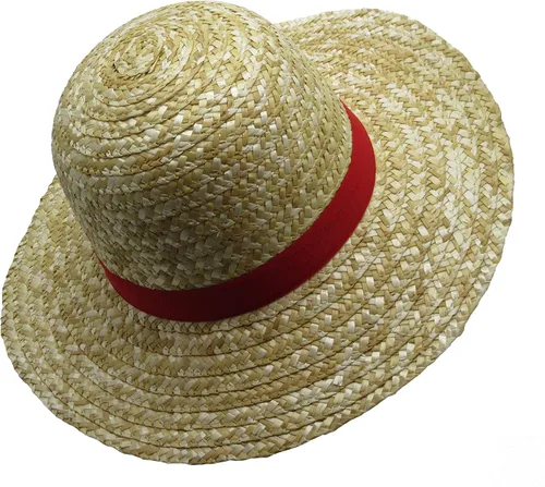 Vista 6 de Yarizm Sombrero de paja Cinta Roja Performance Animación Cosplay Accesorios Sombrero 10pcs