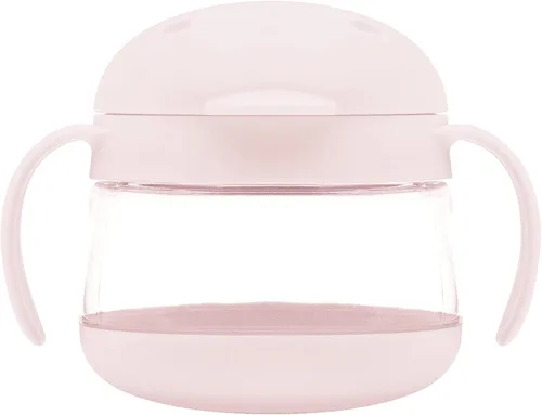 Vista 2 de Ubbi Tweat Contenedor de snacks sin derrame para niños, libre de BPA, tazón de viaje para niños pequeños, rosa rubor Tritan - Tazas a prueba