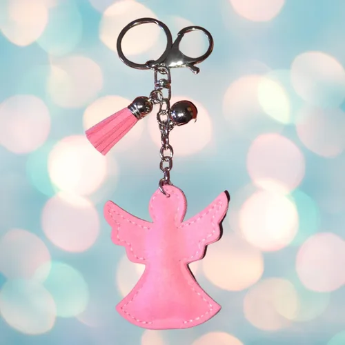 Vista 9 de Popfizzy Llaveros de diamantes de imitación para mujeres y niñas, llaveros de mochila brillantes, dijes para bolso, llavero divertido, regalo genial