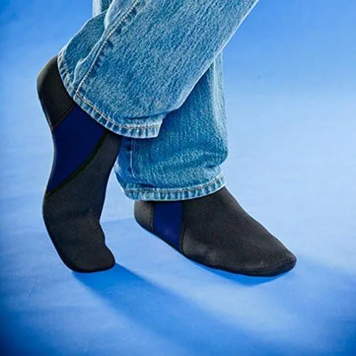 Vista 6 de NuFoot Botines para hombre, calzado plegable y flexible, zapatos de viaje plegable y listo, calcetines de yoga, zapatos de interior, pantuflas