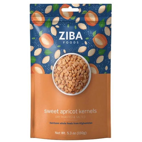 Vista 11 de Ziba Foods Granos de Albaricoque Dulce Cultivados Silvestres Sin OMG, Vegano, Apto para Whole 30 y Ceto, Paleo, Tostados en Seco Supersemillas