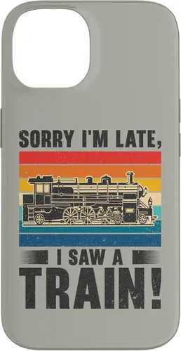 Vista 4 de Funda para iPhone 13 Pro Max Train Railroad Locomotora de tren de vapor para motor Trainspotting