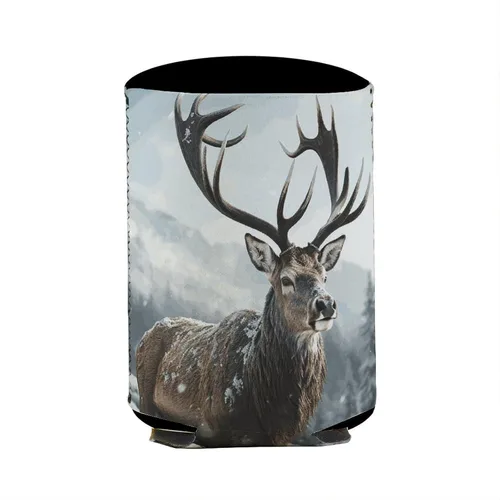 Vista 8 de Snow Elk Sleeve Neoprene Insulator Reusable，Cup Sleeve – Washable And Reusable，Iced Coffee Cups for Cold Drinks Beverages And Holder for Most Coffee.