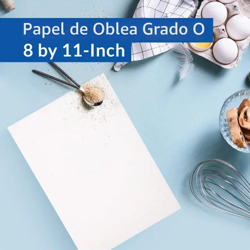 Vista 5 de Oasis Supply Paquete de 25 piezas de papel de oblea de grado O, 8" por 11