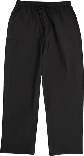 Vista 3 de Conjuntos de uniforme médico para hombre, uniforme médico de cuatro bolsillos (cuello en V con pantalón cargo)