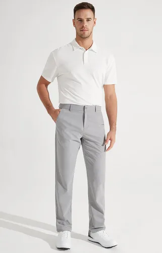 Vista 7 de Libin Pantalones de golf para hombre, elásticos, de 30 a 32 pulgadas, de secado rápido, ligeros, casuales, cómodos, con bolsillos