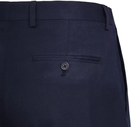 Vista 6 de Conjunto de traje de 2 piezas de ajuste clásico para hombre, chaqueta y pantalones sólidos con dos botones