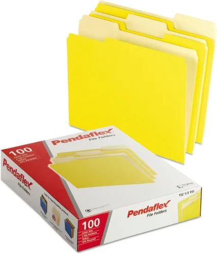 Vista 64 de Pendaflex Carpetas de archivos a color de dos tonos