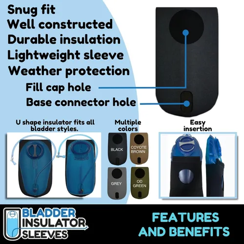 Vista 3 de Los aisladores de vejiga son compatibles con los depósitos de hidratación Camelbak