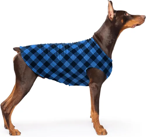 Vista 100 de Abrigo elástico de lana para perro, ropa suave y cálida para perro, suéter elástico para mascotas, lavable en lavadora, ecológico, para todo el año