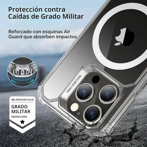 Vista 4 de ESR Funda para iPhone 15 Pro Max con protector de pantalla y cámara Juego transparente