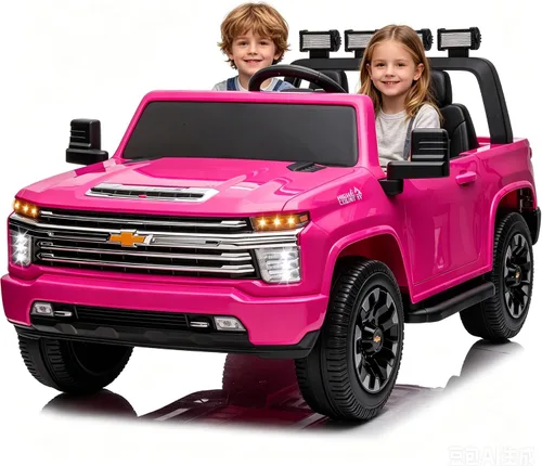 Vista 11 de Juguetes de paseo de 24 V para niños, Chevrolet Silverado de 2 plazas, auto Negro
