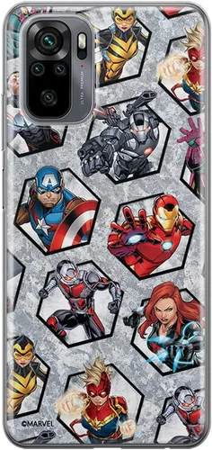Vista 10 de ERT GROUP Funda de teléfono móvil para Xiaomi REDMI Note 10/10S original y con licencia oficial de Marvel, diseño Avengers 004 adaptado óptimamente