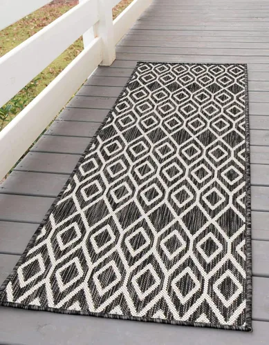 Vista 70 de Jill Zarin Outdoor Collection - Alfombra de área - Turcas y Caicos (2' 2" x 3' 1" Rectángulo Beige/Marrón)
