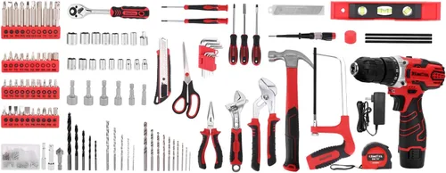 Vista 5 de KingTool Juego de herramientas de 276 piezas con taladro eléctrico