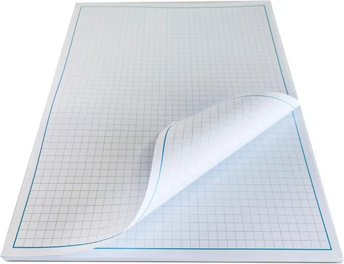Vista 3 de Reskid Bloc de papel para planos y gráficos, 50 hojas por bloc, texto de 70 libras, para dibujar, diseñar y más, herramienta perfecta para artistas