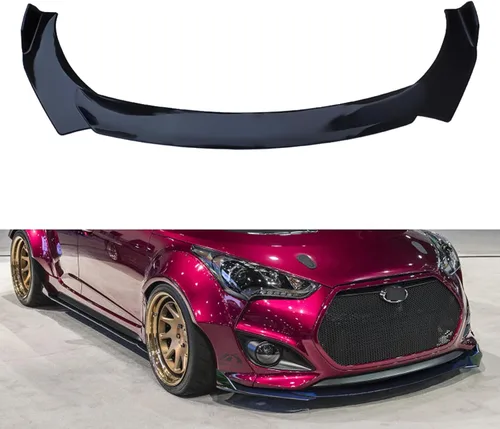Vista 10 de x xotic tech Labio Universal para Parachoques Delantero Alerón de Barbilla Divisor Difusor Protector de Ala Moldura Kit de Carrocería de Coche