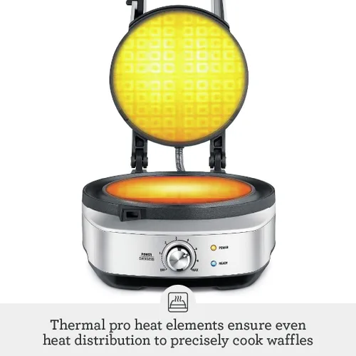 Vista 9 de Breville BWM520XL - Máquina para hacer gofres sin ensuciar, acero